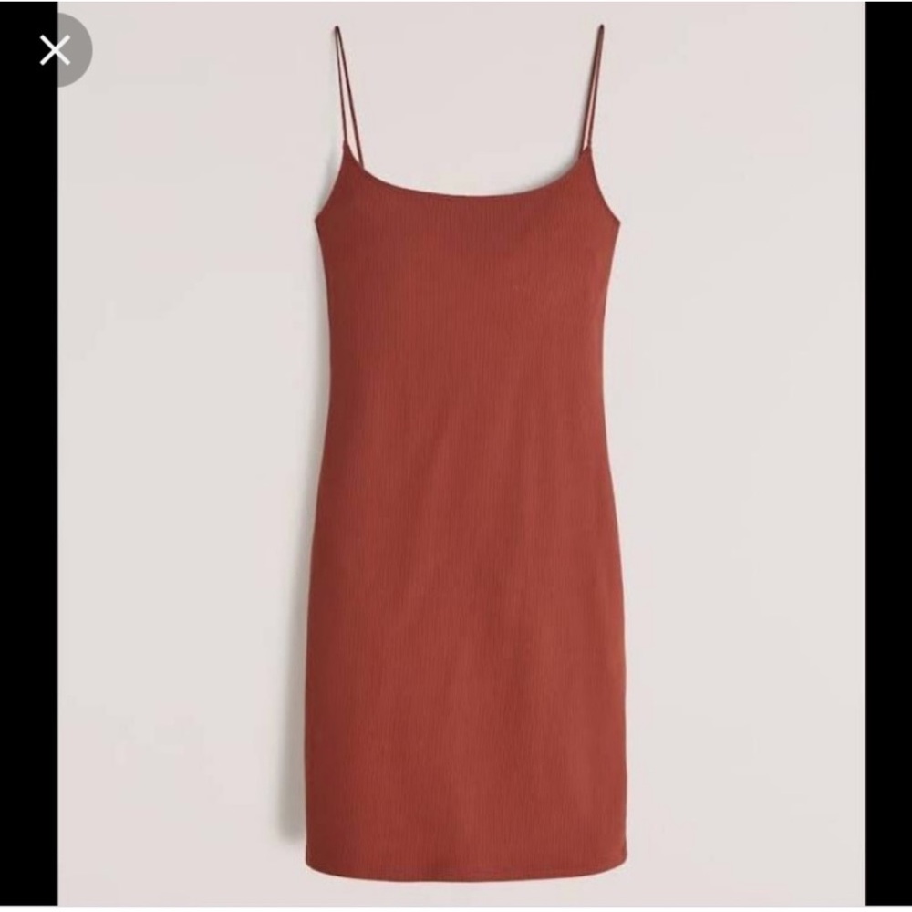 NWT Abercrombie & Fitch brown bodycon tank dress